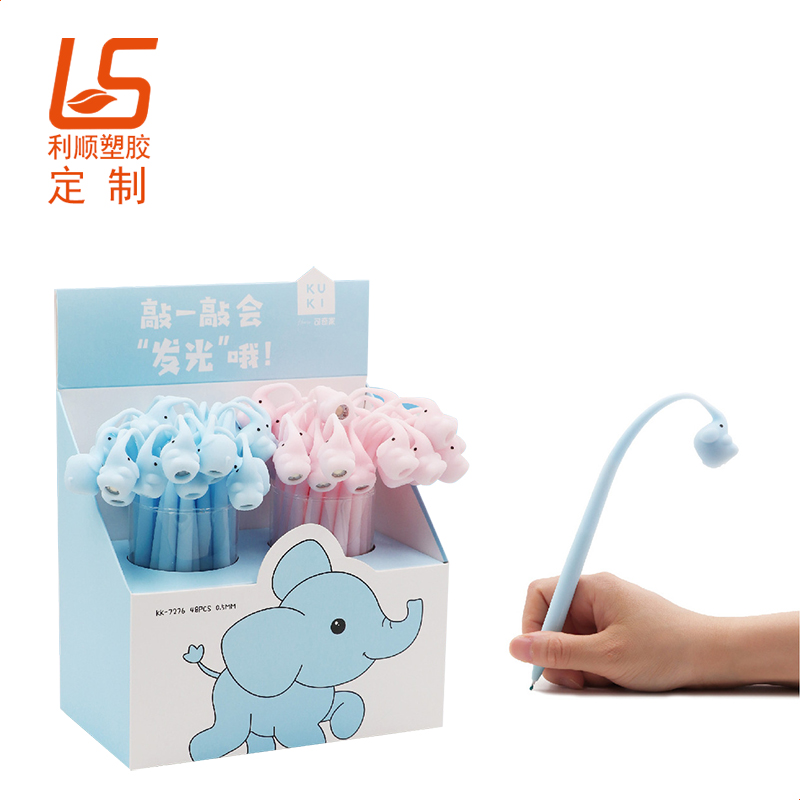 定制LED发光圆珠笔 发光公仔圆珠笔