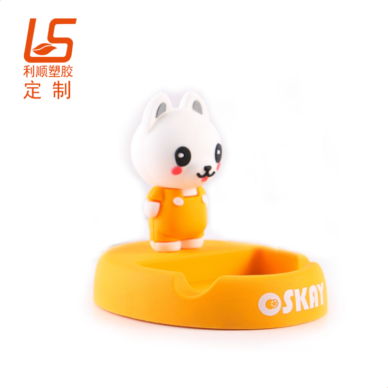 定制PVC立体公仔烟灰缸 硅胶公仔烟灰缸
