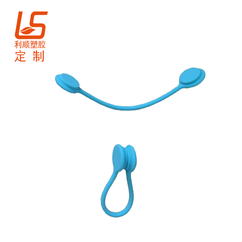 定制磁吸绑线器 磁铁硅胶绕线器