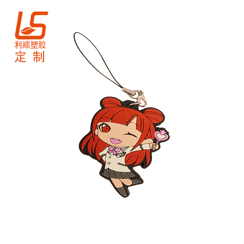 pvc软胶剪纸钥匙扣_卡通滴胶钥匙扣
