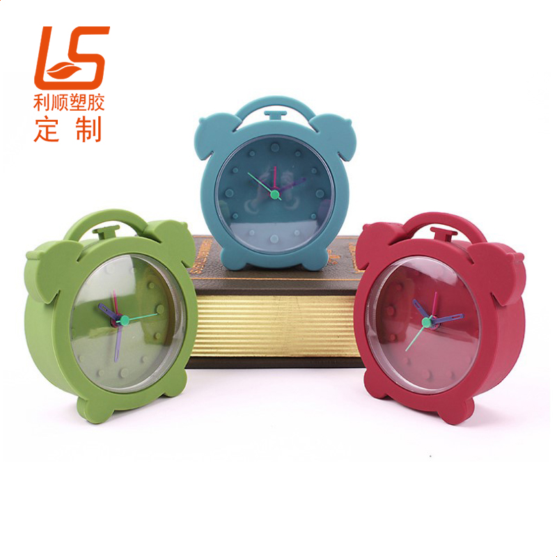 卡通硅胶滴胶闹钟