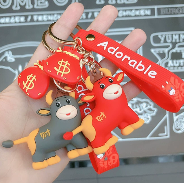 硅胶钥匙扣,立体公仔礼品